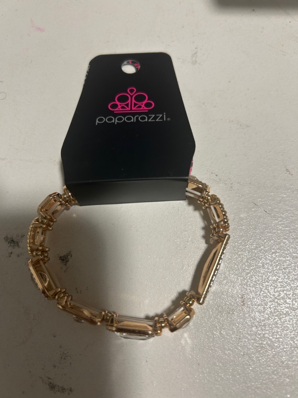 Paparazzi Gold-Tone Stretch Bracelet
